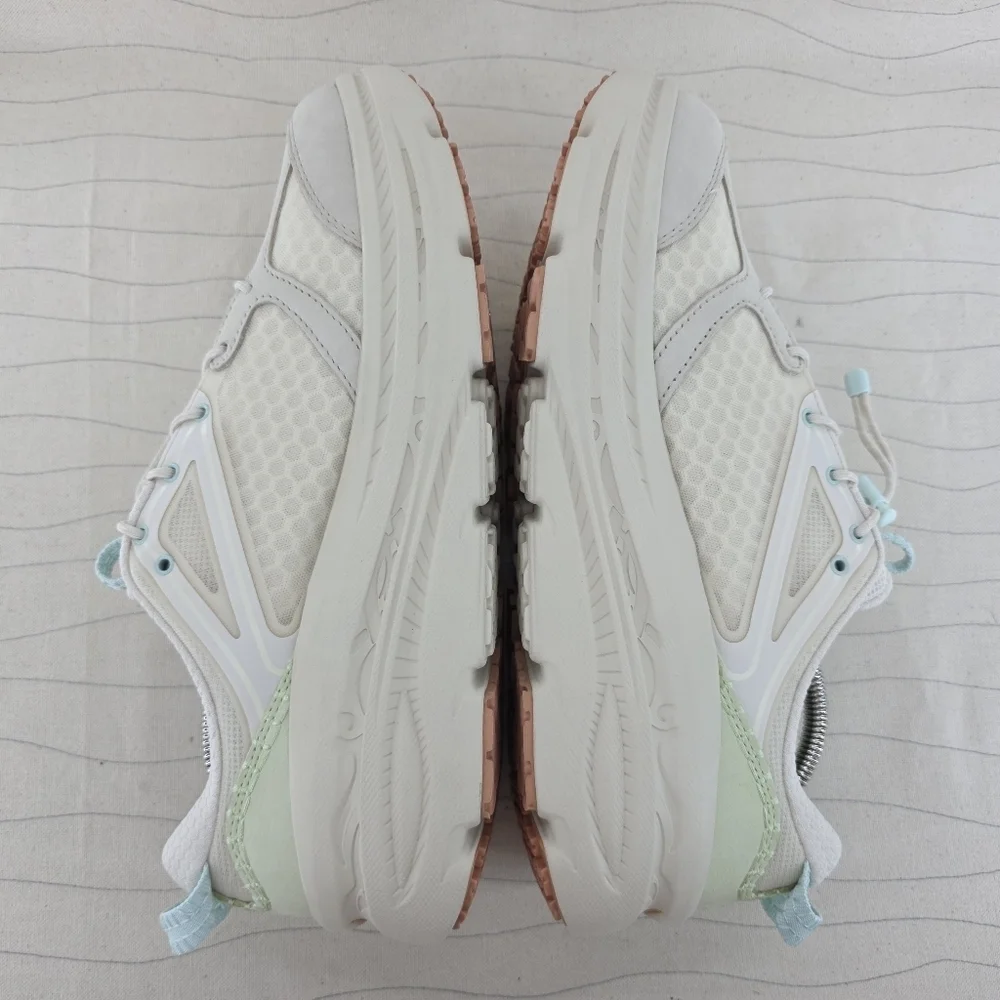 Hoka Womens Bondi B3LS Oat Milk Running Sneaker Shoes 1155351-OKT Size 12.5 NEW
